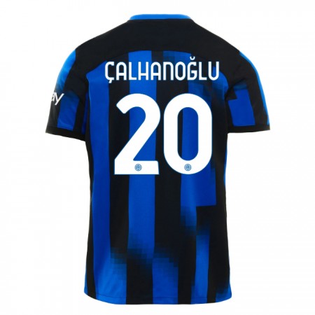 Camisolas Inter Milan Calhanoglu 20 1º Equipamento Principal 2023-24 Manga Curta